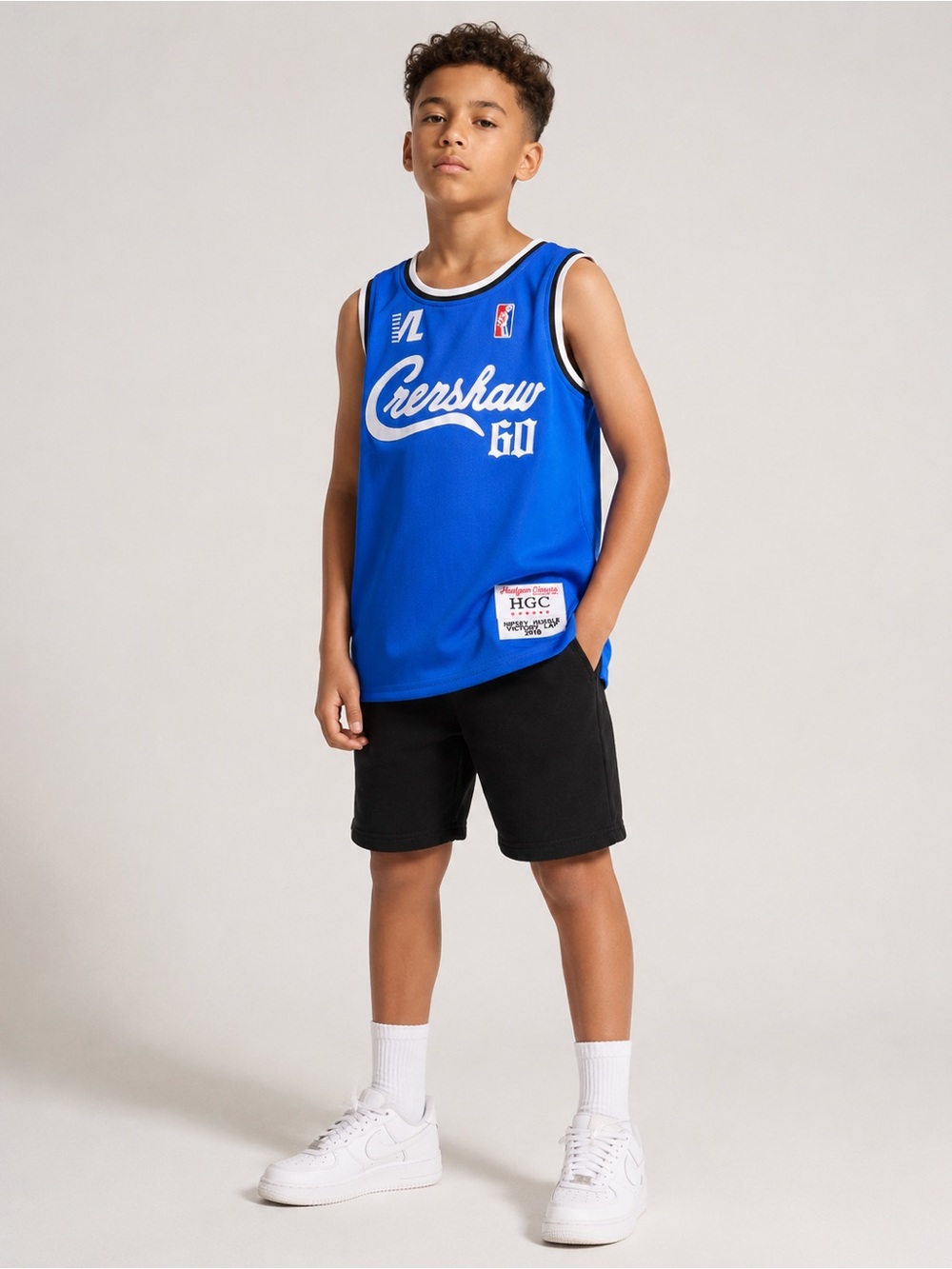 Crenshaw Royal Blue Kids Basketball Jersey